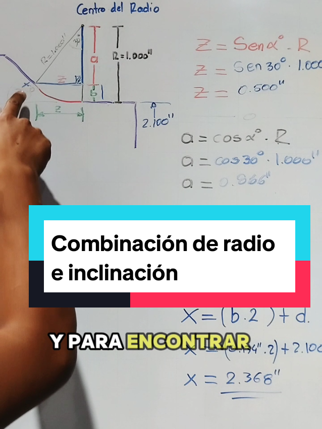 🔧 ¿Tienes una combinación de radio e inclinación en tu plano y no sabes cómo sacar las coordenadas? En este video te enseño un método  para resolverlo y avanzar con tu programación CNC sin complicaciones. 📐 Ideal para operadores, programadores y aprendices que quieren entender mejor el proceso. 👨‍🏭 ¡Sígueme para más tips prácticos de torno CNC! #TornoCNC #ProgramaciónCNC #CNCtips #TINIZonaCNC #Fanuc #CNCLathe #Gcode #CNCtraining 
