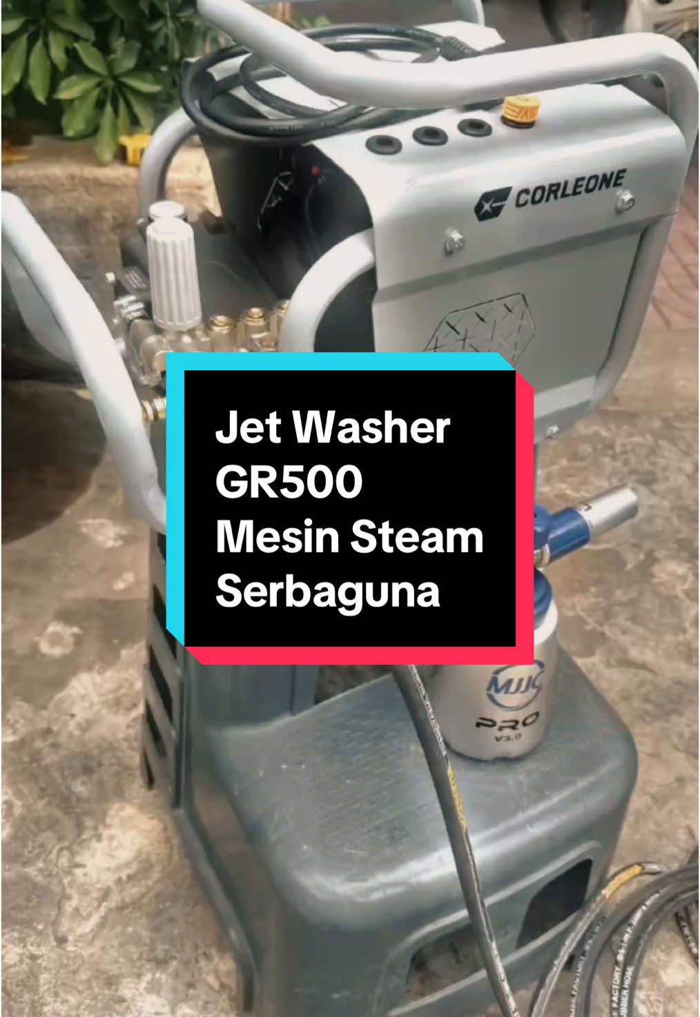 Yuk Yuk Guys buat kalian yang lagi cari Mesin Steam dengan kualitas super duper premium bisa bangeet nih pakai CORLEONE GR500 Dengan daya 1800watt tekanan air 120Bar dan Garansi selama 1 Tahun sangat memudahkan pekerjaan kalian dalam mencuci segala jenis area kotor. Yuk checkout sekarang!! #jetwashing #jetwasher #corleoneid #GR500 #mesinhighpressure #mesinsteam #stimmotor #stimmobil #cucisteam #fyp 