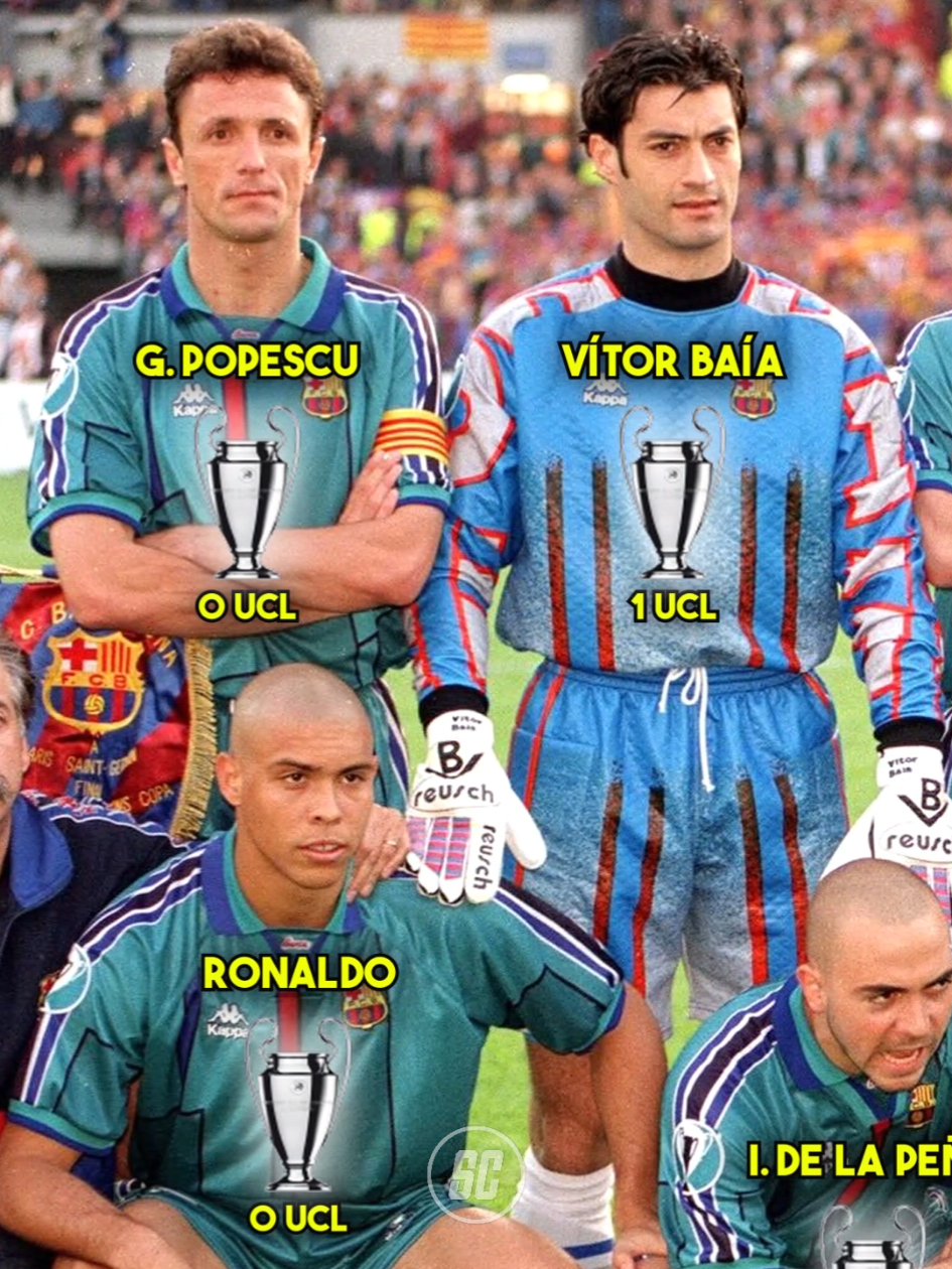 FC Barcelona squad 1997 | UCL Trophy #barca #barcelona #barcelonafc #ronaldo 