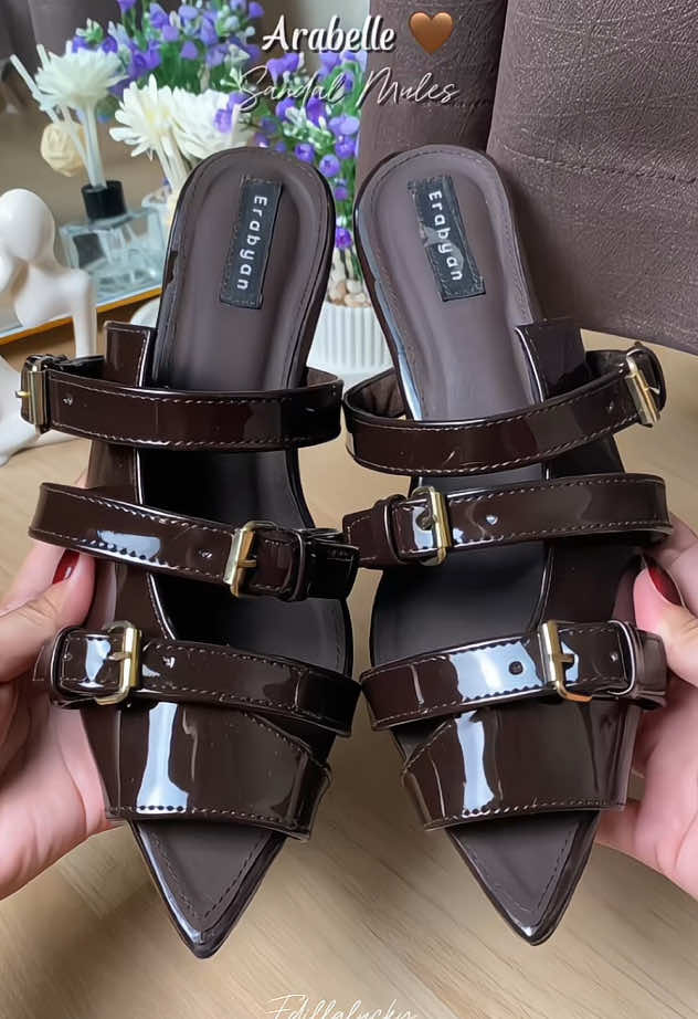 #sandal #mules #shoes #mahogany #erabyan #arabelle #belilokal #OOTD #kekinian #wibgajian #sandalkekinian #fypage 