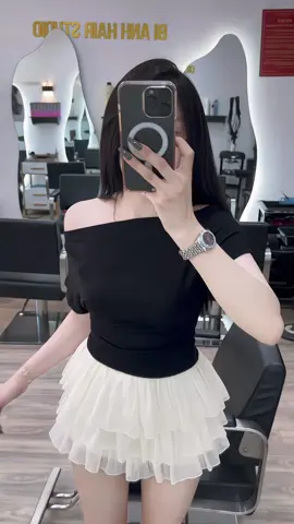 Áo trễ vai cộc tay #xhtiktok #aotrevai 