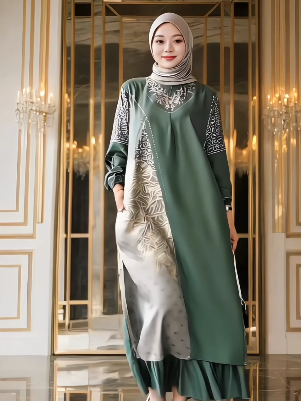 Kejora Dress Rayon Rempel Busui Lengan Panjang Homedress Daster Batik Adem Tebal Nyaman #dress #daster #rayon 
