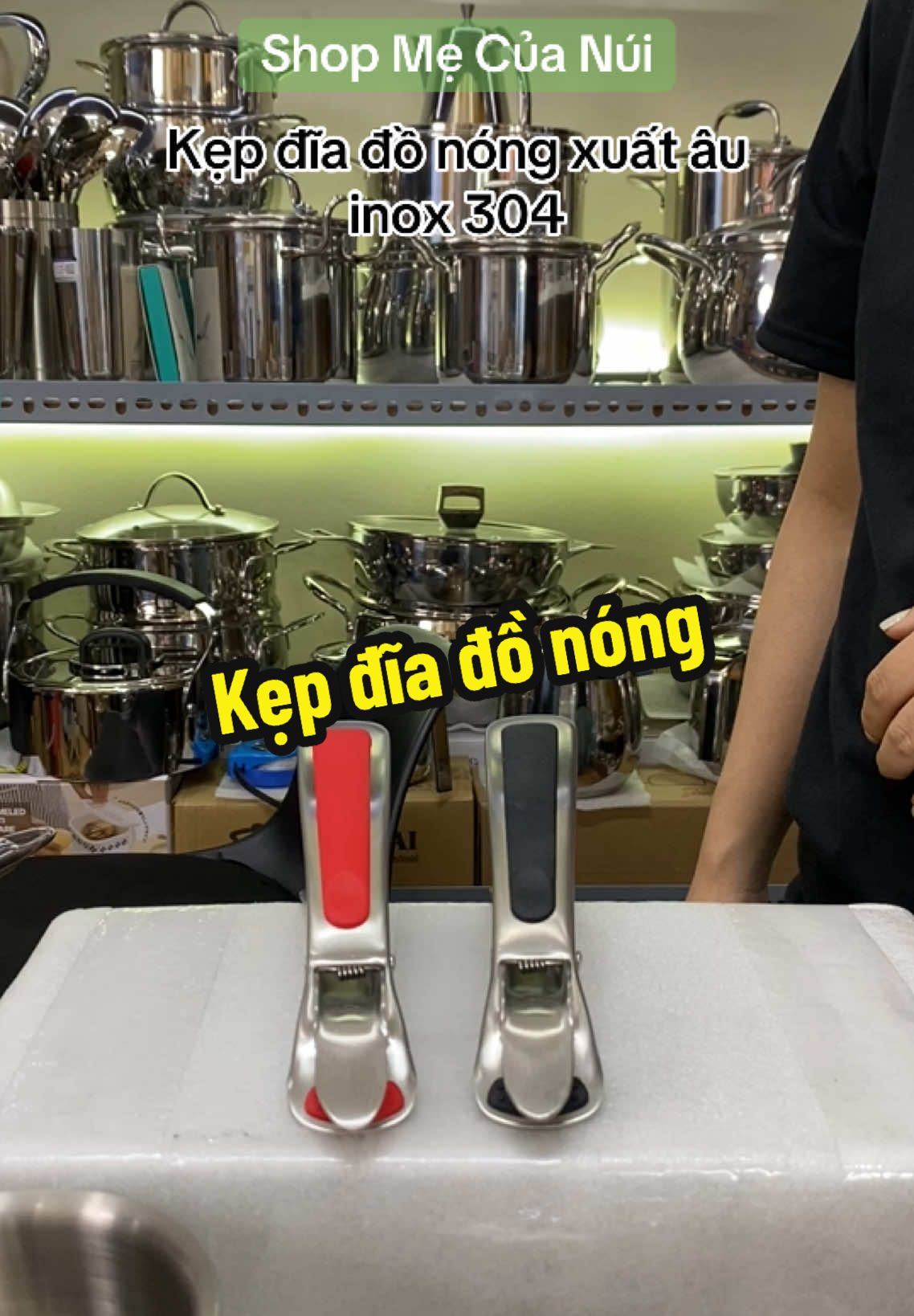 Kẹp đĩa đồ nóng xuất âu inox 304 #shopmecuanui1 #shopmecuanui #tiktokshop #kepdonong  #kepdanang 