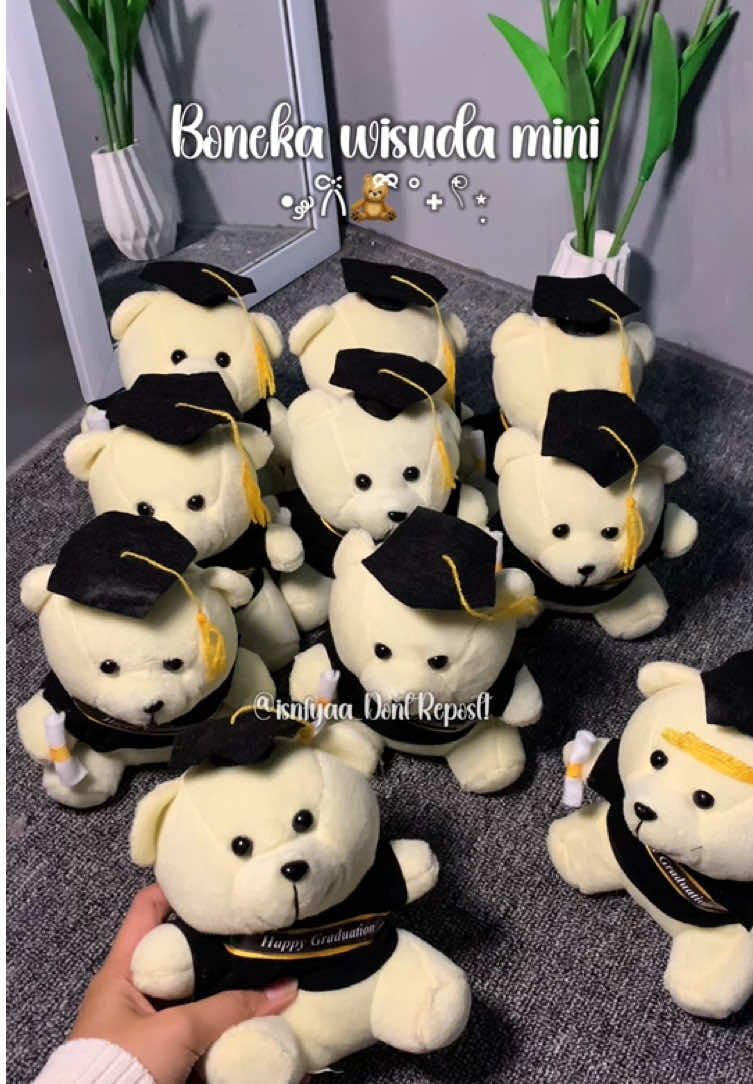 Yang di cari para floris nih boneka wisuda mini gemesh” bgttt🤏🏻☺️#bonekawisuda #bonekamini #bonekalucu #florist 