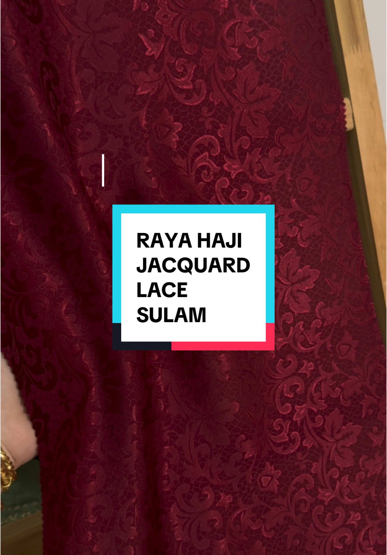 🔔JACQUARD LACE TERBARU 🔔 -material soft satin jacquard -bidang 60 -kain bersulam tenun 3.5m #anc  #raya2025  #aidanaim  #pemborongkainpasang  #jacquard  #lace #sulam #kain #kainmurah 
