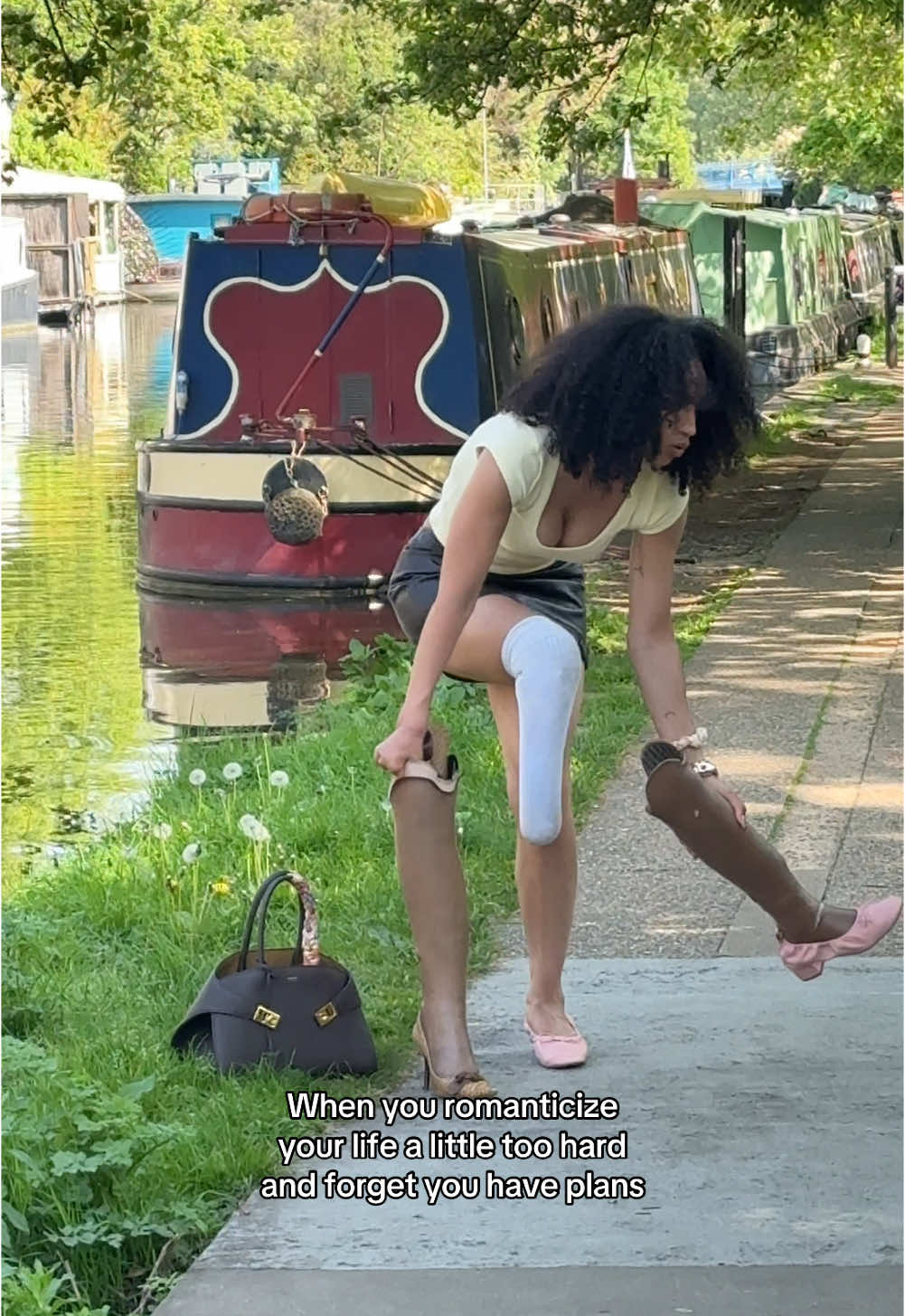 I just wanted to touch grass #fyp #limbdifference #confidence #model #thelatefriend 