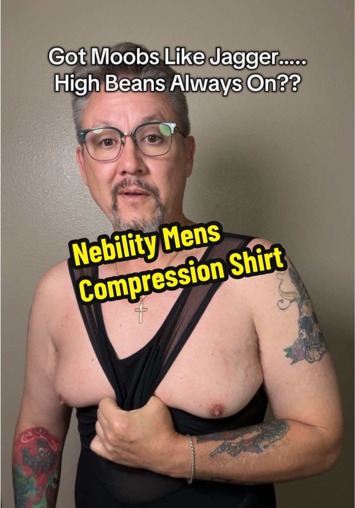 Men's Mesh Breathable Compression Shapewear Vest - Slim-Fitting High Elasticity Seamless Anti-Friction Design Menswear Tummy Control Sports bottoming shirt #moobs #insecurities #selfconscious #bodydisphoria #shapewear #tiktokshopmothersday #looseskin #gynecomastia #foryoupage #tiktokshop 