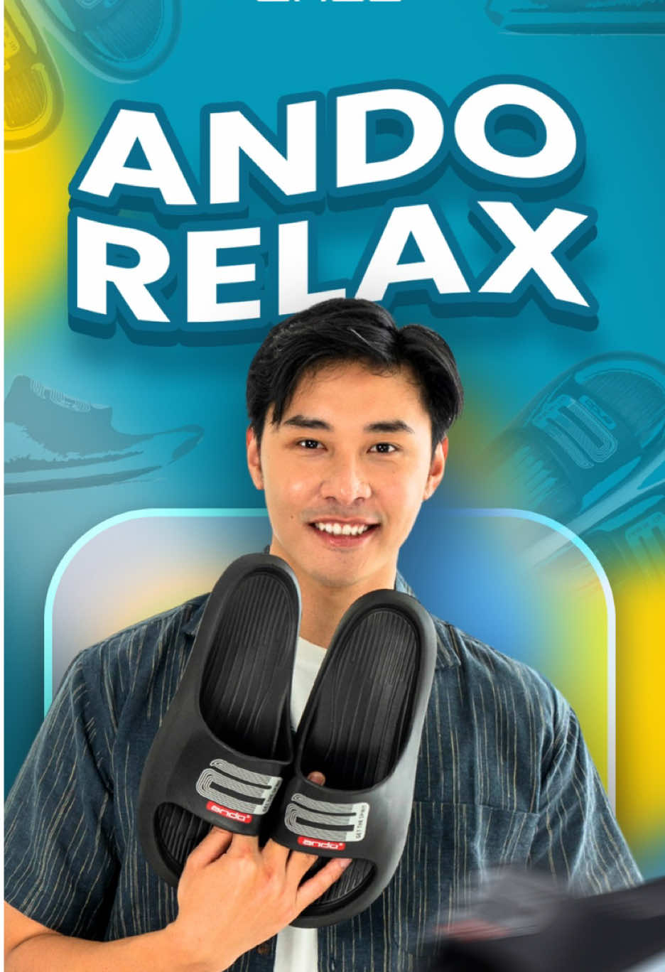 Relax ajaa dulu pake Ando Relax, bikin kaki Relax waktu jalan-jaln cuyy😆.. gass checkout sekarang!! #andoindonesia #sandalAndo #andorelax #andorelax😎 #sandallokal #lokalbrand #lokalprideindo #kerenbanget #sandalcowo #sandalpria #sandalkaret #sandalwaterproof 