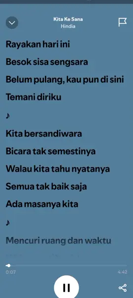 #hindia #baskaraputra #kitakesana #liriklagu 