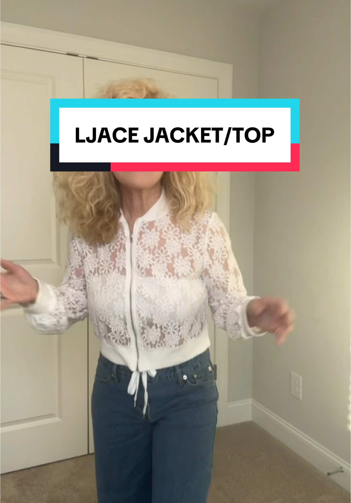 A chic lace top/jacket! I absolutely love it! #creatorsearchinsights #LaceTop  #jacket #Lace #Fashion #Chic #FashionTikTok