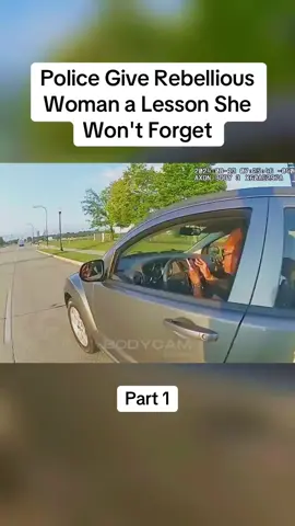 Police Give Rebellious Woman a Lesson She Won't Forget#cops #copsoftiktok #police #policeofficer #bodycam #crime #truecrime #truestory #foryou #fyp 