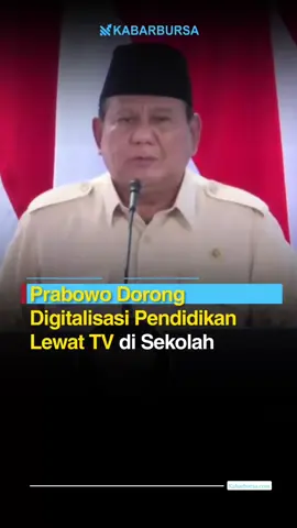Presiden Prabowo Subianto menegaskan komitmennya untuk mendorong digitalisasi pendidikan dengan menghadirkan televisi di setiap sekolah di Indonesia. Menurut Prabowo, langkah ini akan menghadirkan pelajaran berkualitas dari guru terbaik ke seluruh daerah. #prabowo #hardiknas #pendidikan