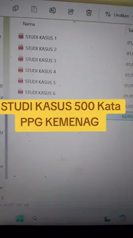 Studi Kasus 500 Kata PPG KEMENAG 2025 Jangan Lupa Ikuti FB ini Agar Bpk ibuk Tidak Ketinggalan Informasi Terkait Pendidikan, PPG, PPPK Dll. Terima Kasih #ppg #ppgdaljab #ppgmadrasah #ppgpai 