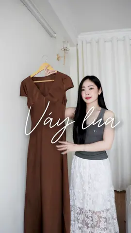 Váy lụa xinh yêu cho mấy bà đâyyyy #VayLua #ReviewThoiTrangNu #xuhuong #thoitrang 