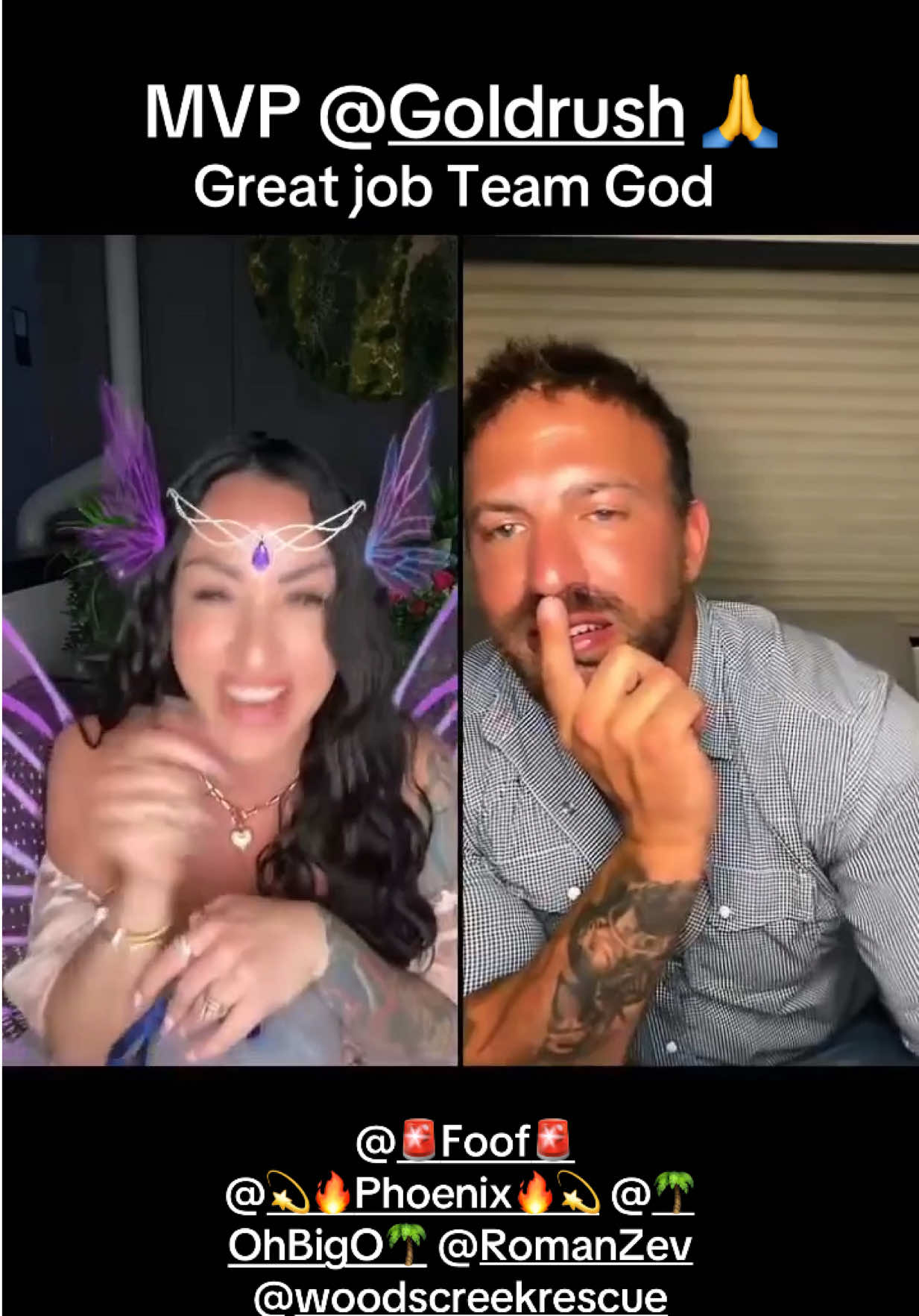 Love you all ! Last night was so fun can't do it without you all ❤️!@Goldrush #tiktoklive #livehighlights #livegift #fairywings #spacedog 
