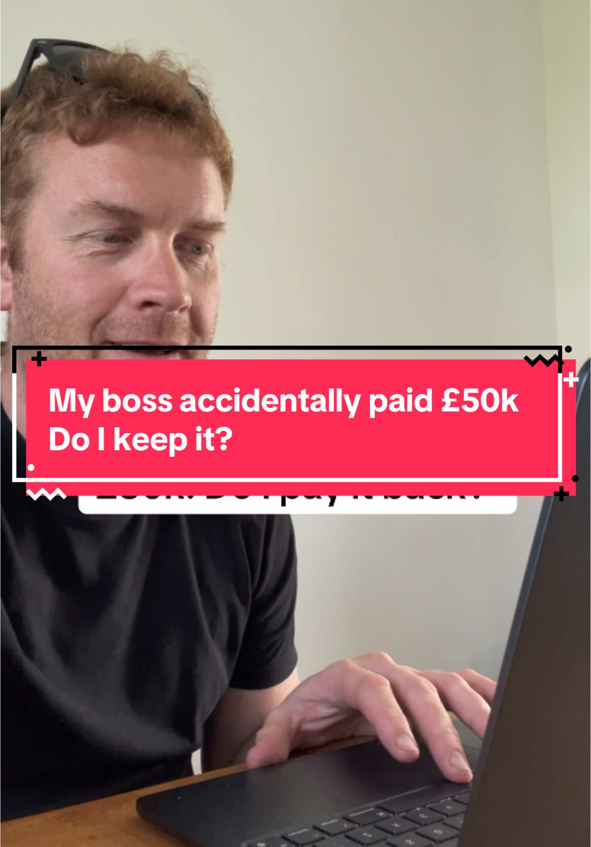 My boss accidentally paid £50k into@My account. I hated the job and move abroad tomorrow. Shall I keep it? #funnytiktok #amazingstory #trendin 