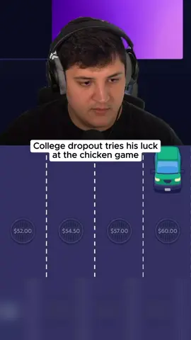College dropout tries his luck 😁 #kickstreaming #streamer 