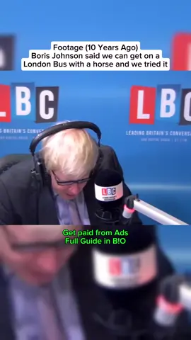 Boris Johnson Horse on a London Bus #borisjohnson #england #politics #london 