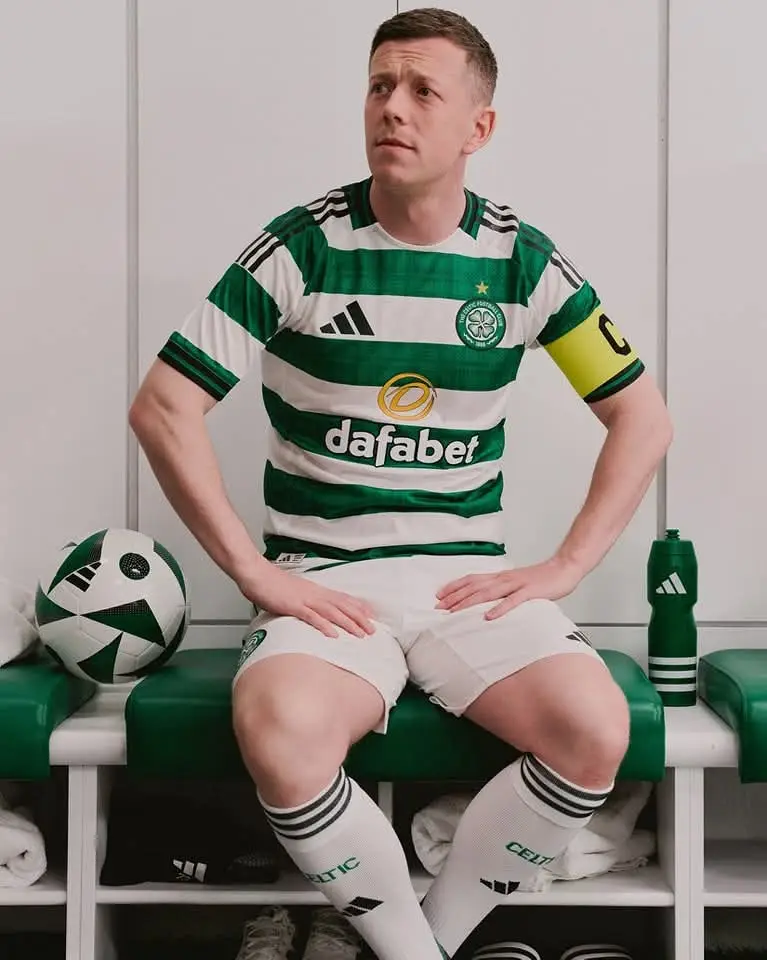 Our Captain Callum McGregor wearing the new 2025/26 Home kit 💚💚#fyp#celtictiktok
