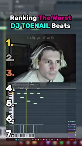The WORST DJ Toenail beats ranked! #xqc #xqclips #djtoenail #beat #ranking #ranked #top #fyppp  #CapCut 