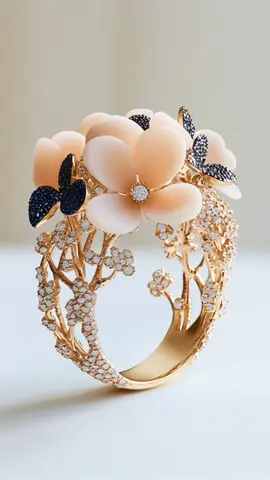 The floral ring series  #nature #fantasy #digitalart #bijoux #ai #aicreation #luxuryjewelry #jewellery #jewelrytiktok #jewelryaddict #art #artlover #design #ring 