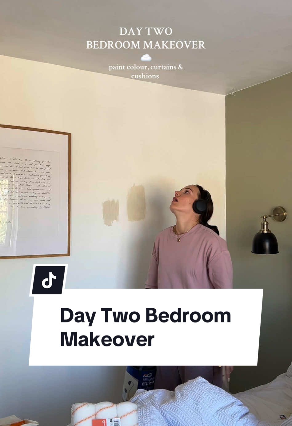 Are we happy with the colour? This is a journey guys, why does painting take so much longer than you think? Next video is going to be ALOT of fun and I need your help 🫶🏻  #SoutherlyBower #BedroomMakeover #BedroomInspo #BeigeBedroom #NeutralBedroom #BedroomDecor #bedroomgoals 