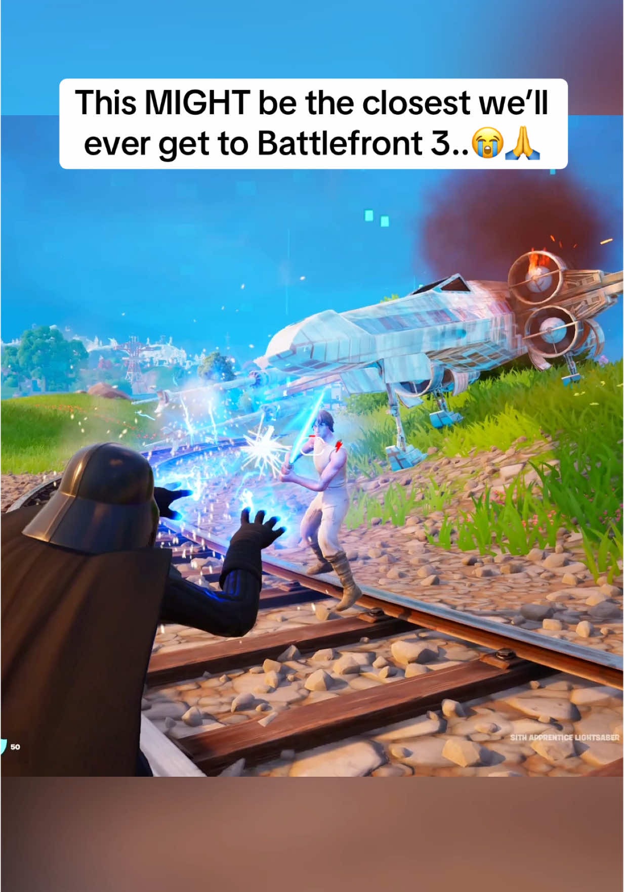 This 1v1 was insane, help me find him 😭 #fortnite #fortnitememes #fyp #starwars 