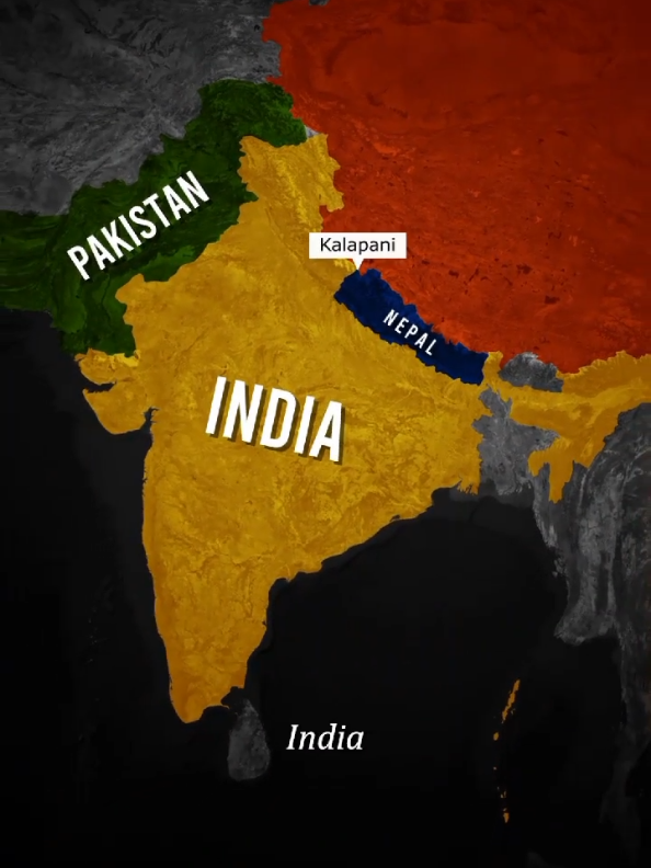 Indian Disputed Map Explained. #india #geography #geopolitics #maps #facts 
