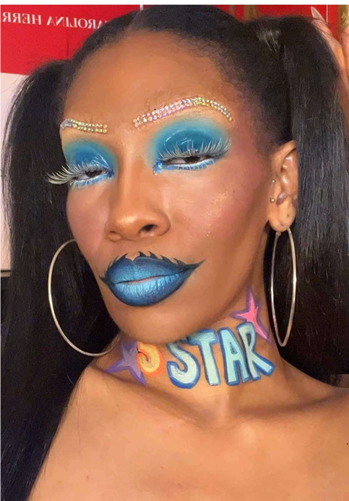 EDGY PUNK MAKEUP | LIVE EDITION  WE HIT 10K YESTERDAY! Welcome new Painted Baddies 💙 #fyp #creativemakeup #makeuptransitions #makeuptransformation #makeupchallenge #abstractmakeup #edgyaesthetic #edgy 