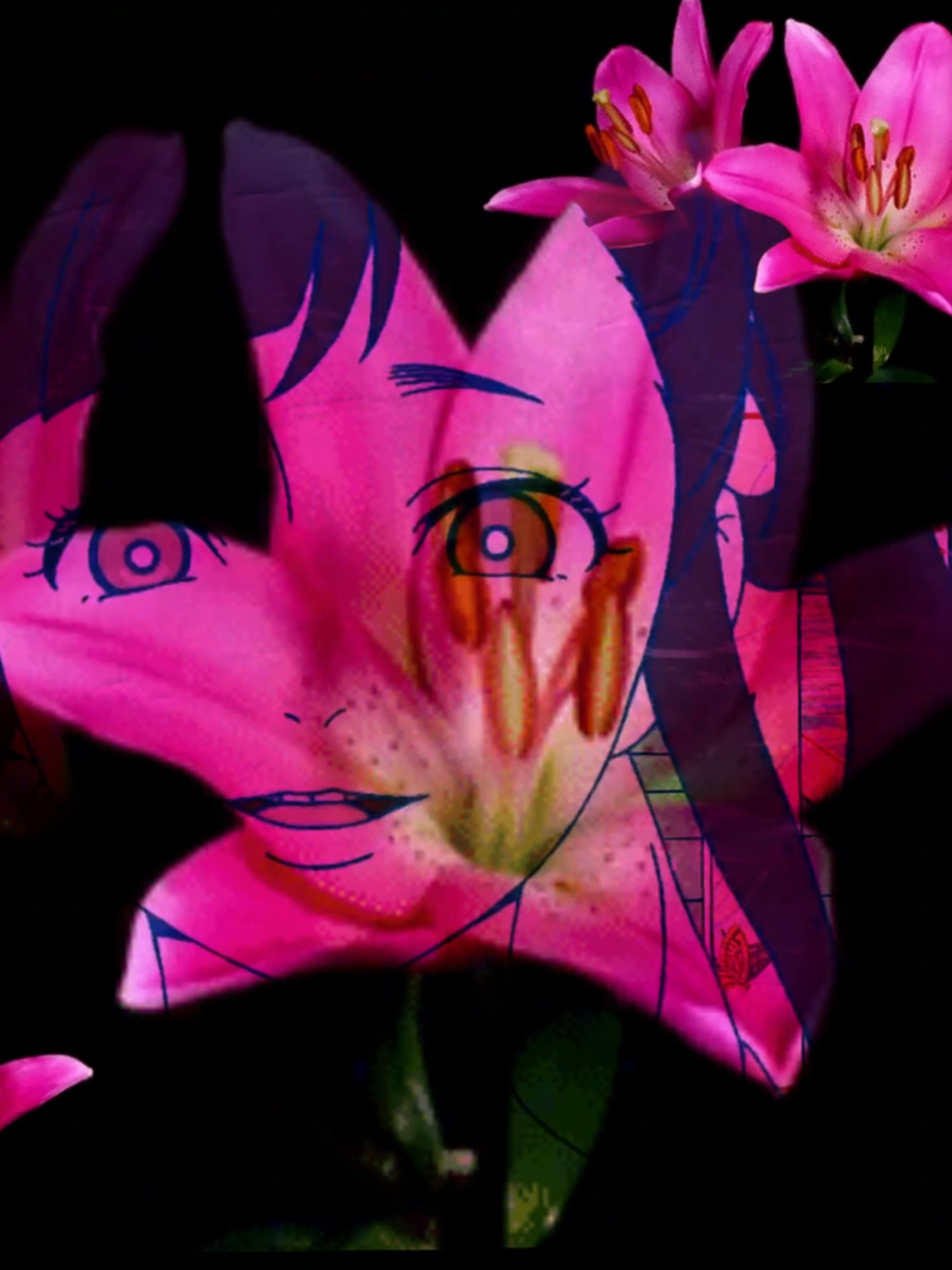 happy asakame awww :3  #mononoke #mononokekarakasa #mononokephantomoftherain #asakame #asa #kame #flower