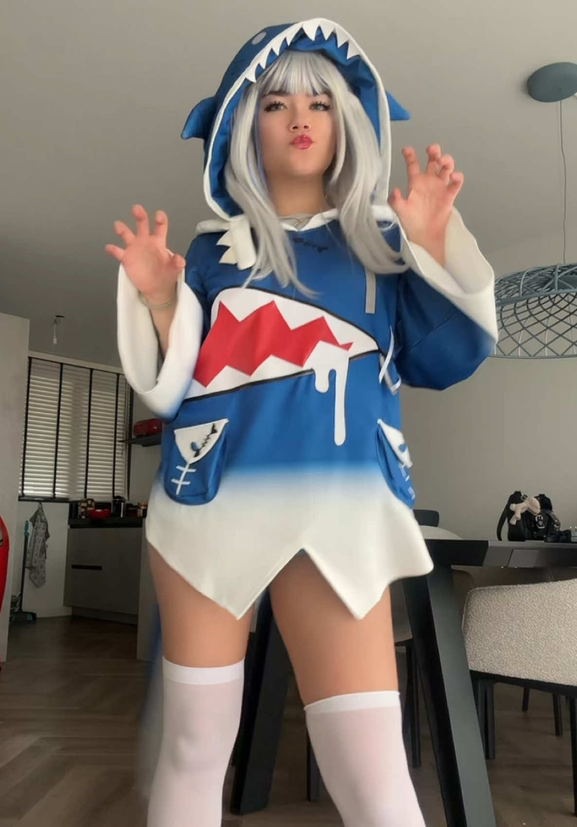 we will miss you shark girl #gawrgura #gawrguracosplay #hololive #hololivecosplay 