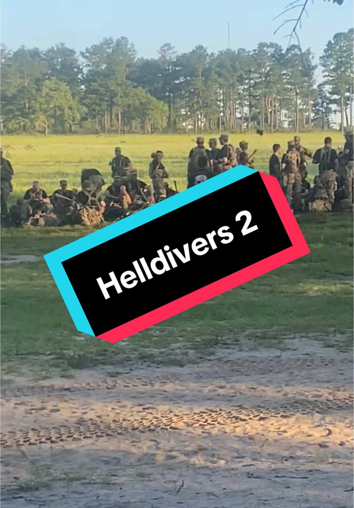We told the Opfor trainees that this was the salute they should use out in the field. They had no idea what #helldivers2 was at the time This has been in my drafts so long I forgot about it. #Army #basictraining #beenawhile 