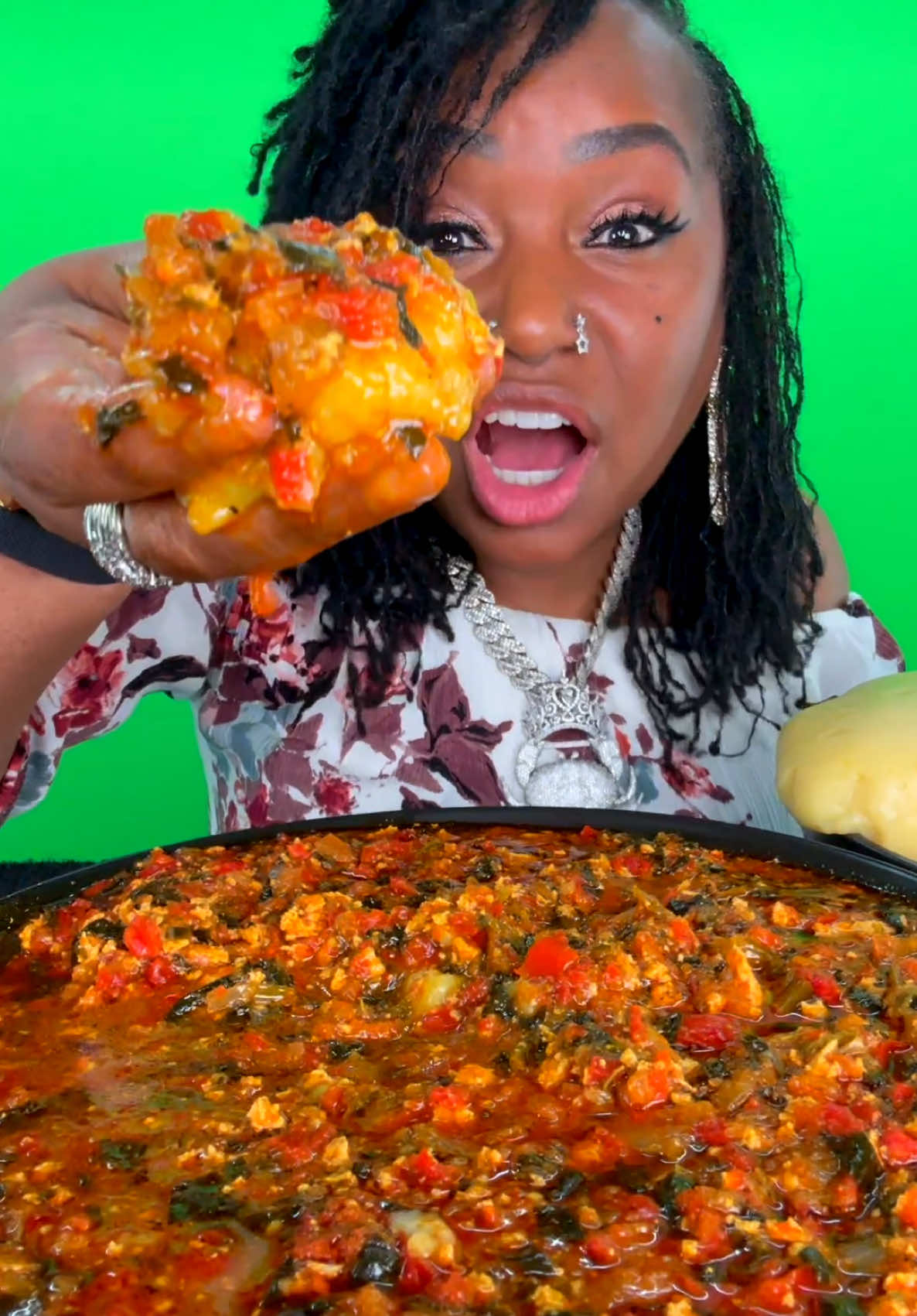 500k likes and I’ll do a live Egusi Soup Mukbang #egusisoup #fufu #bloveslife #trending #viral #mukbangeatingshow 