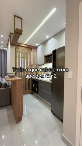 Tem mais algum detalhe que gostaria de ver em apartamentos pequenos?  #cozinhaplanejada #apartamentopequeno #reformaapartamento #apartamentoplanejado 