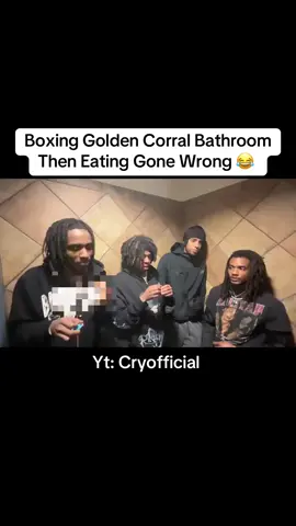 Boxing Golden Corral Bathroom Then Ordering Food Gone Wrong 😂 New Video Out Now Link In Bio (Yt:Cryofficial)❤️  #viralvideo #viral #reels #cryofficial #youtube #funny #xyzbca #trending #vlogs 