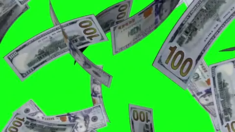 Animation of dollar bills falling on green screen (EXCLUSIVE — COPYRIGHT FREE) #greenscreenvideo #copyrightfree #greenscreeneffect 