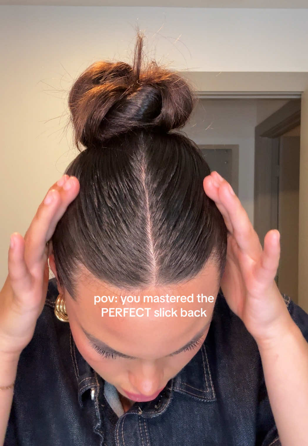 can’t get enough of this slick back #slickback #slickbackponytail #slickbackbun #slickbackhairstyle #hairhack #hairideas @Colleen Rothschild Beauty @Not Your Mother's 