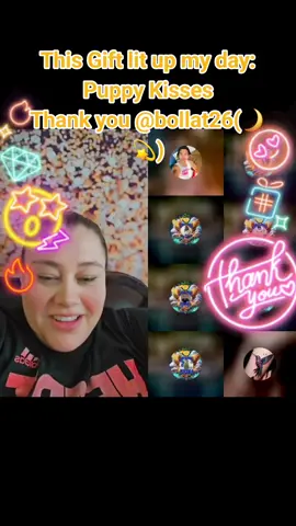 bollat26(🌙💫), thank you for this wonderful Gift sent in my LIVE! I'll cherish this moment forever. @bollat26(🌙💫) #tiktoklive #livehighlights #livegift #puppykisses 