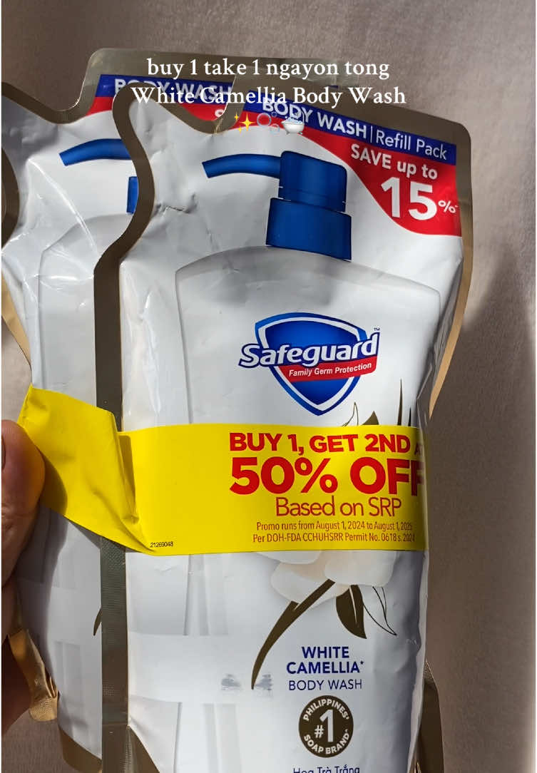 buy 1 take 1 nanaman tong fave body wash ko White Camellia from @Safeguard PH #whitecamelliabodywash #bodycareproducts #holygrailskincare #safeguardbodywash #fyp #foryoupage #safeguard 