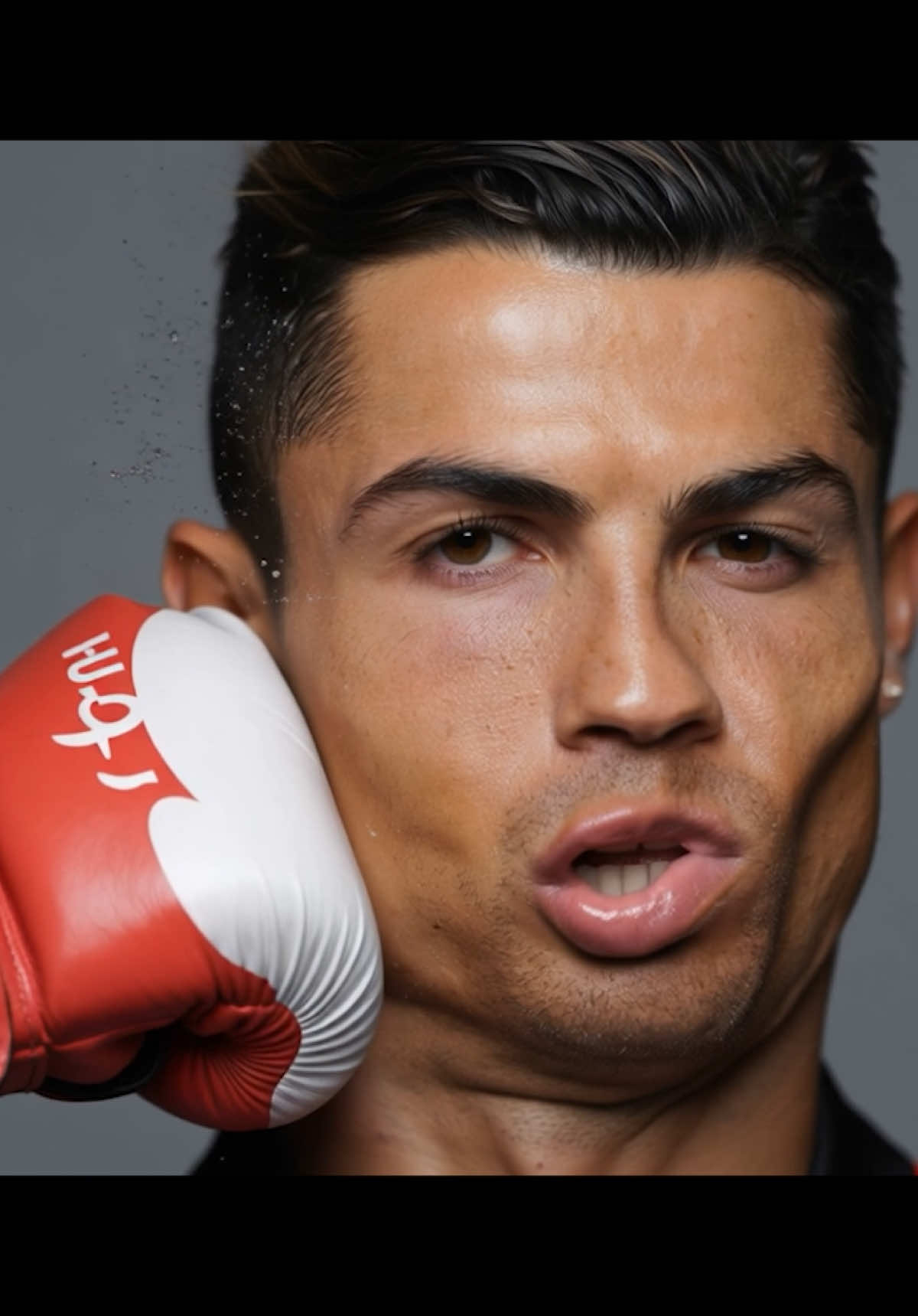 Ronaldo and messi face punch 🥊 #messi #ronaldo #mbappe #ronaldinho #ai 