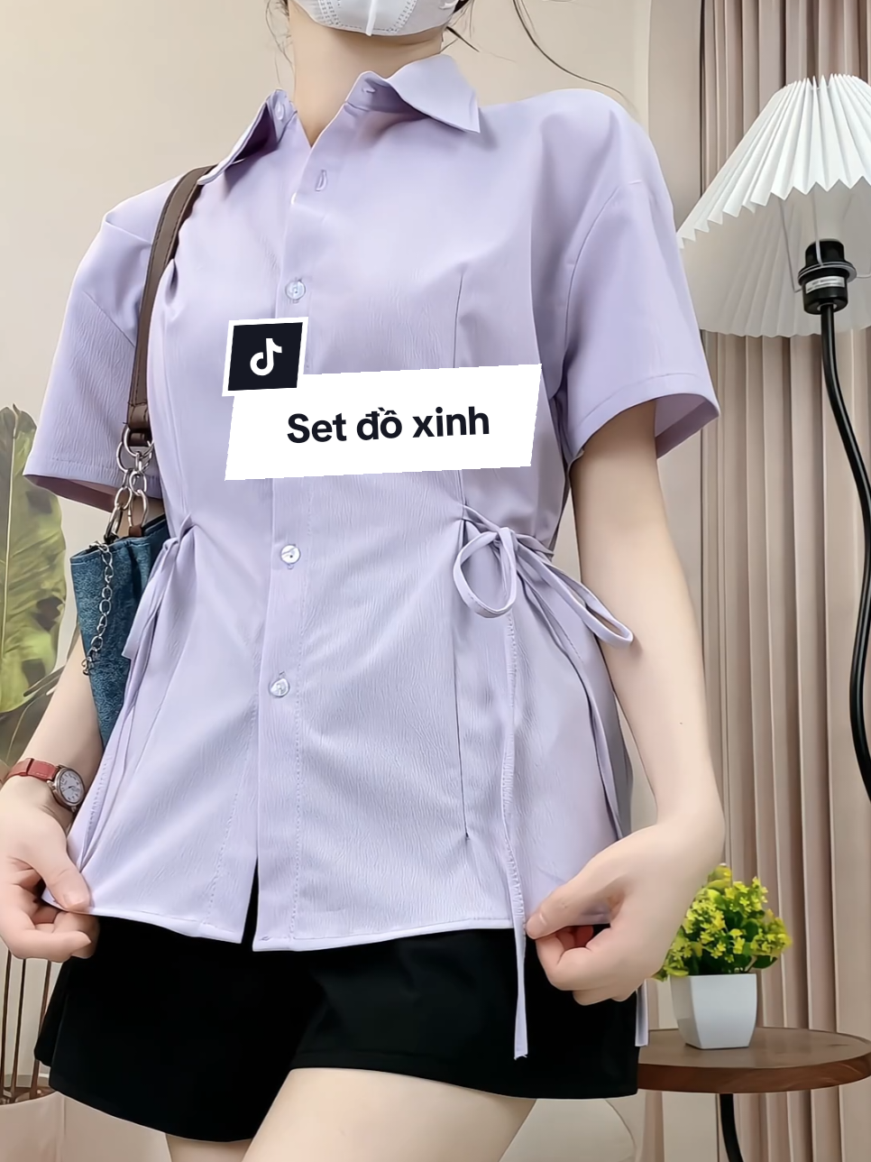 Set áo cộc tay nữ có đai eo tôn dáng kèm quần kaki mặc đi chơi đi làm đều xinh nè #aosominu #thoitrangnu #setdoxinh #xuhuongtiktok #aoxinh #saochanel 