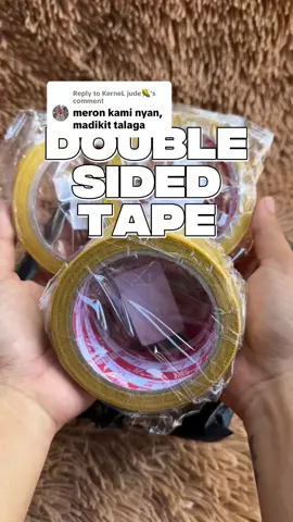 Replying to @KerneL jude🌽 sobrang dikit talaga nito bossing halos all around double sided tape nato #tape #doublesidedtape #heavydutytape 