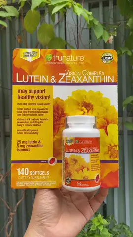 Bổ mắt Mỹ Trunature Lutein & zeaxanthin 140 viên #uaplus #hangmy #trunature 