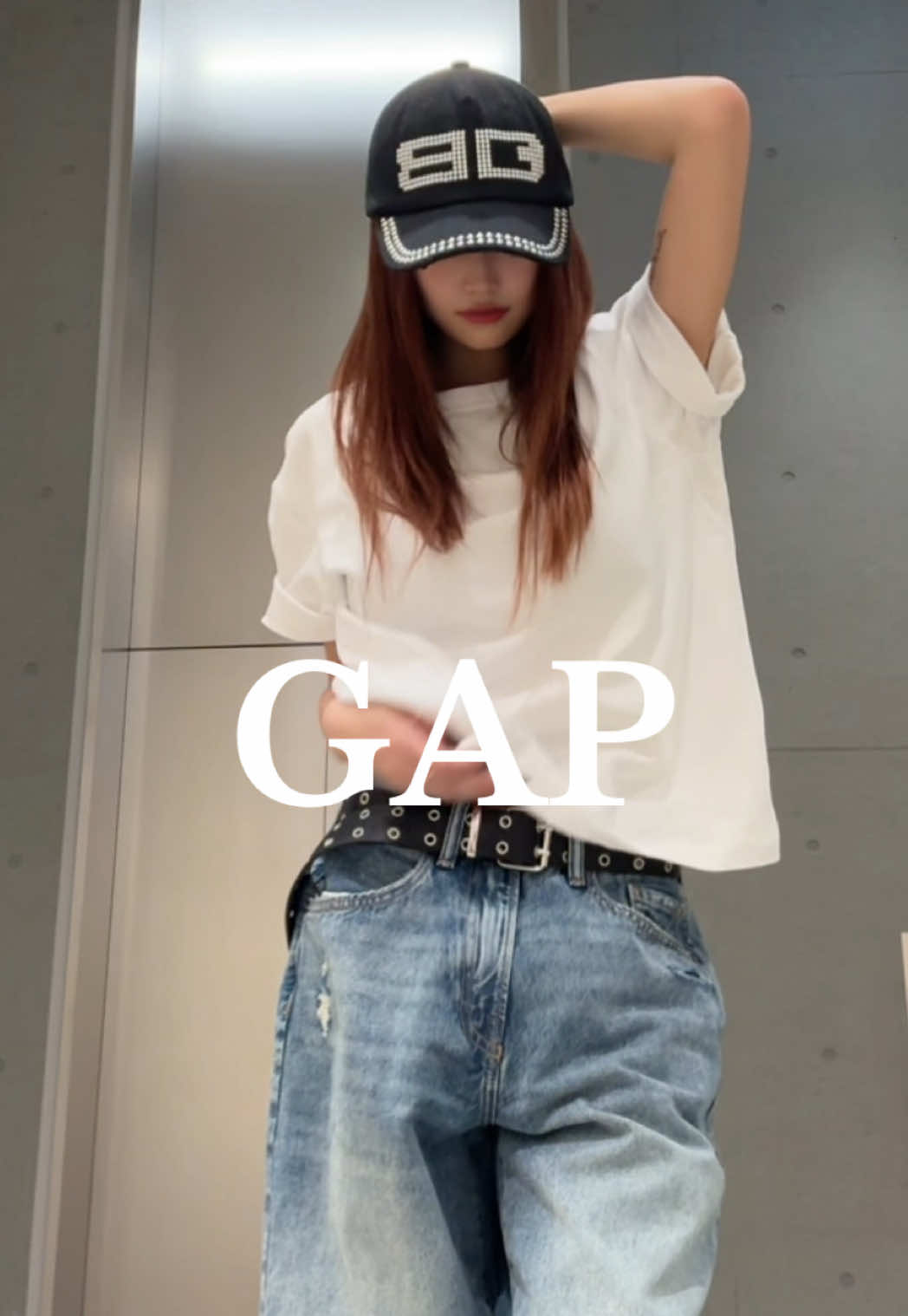 GAPのヘビーウェイトTが短丈で生地感も超推しです！デニムは定番のBAGGYデニム👖 #GAP #gapstaff #gap新作 #おすすめ #fypシ #fyp #new #04 #OOTD #デニム 