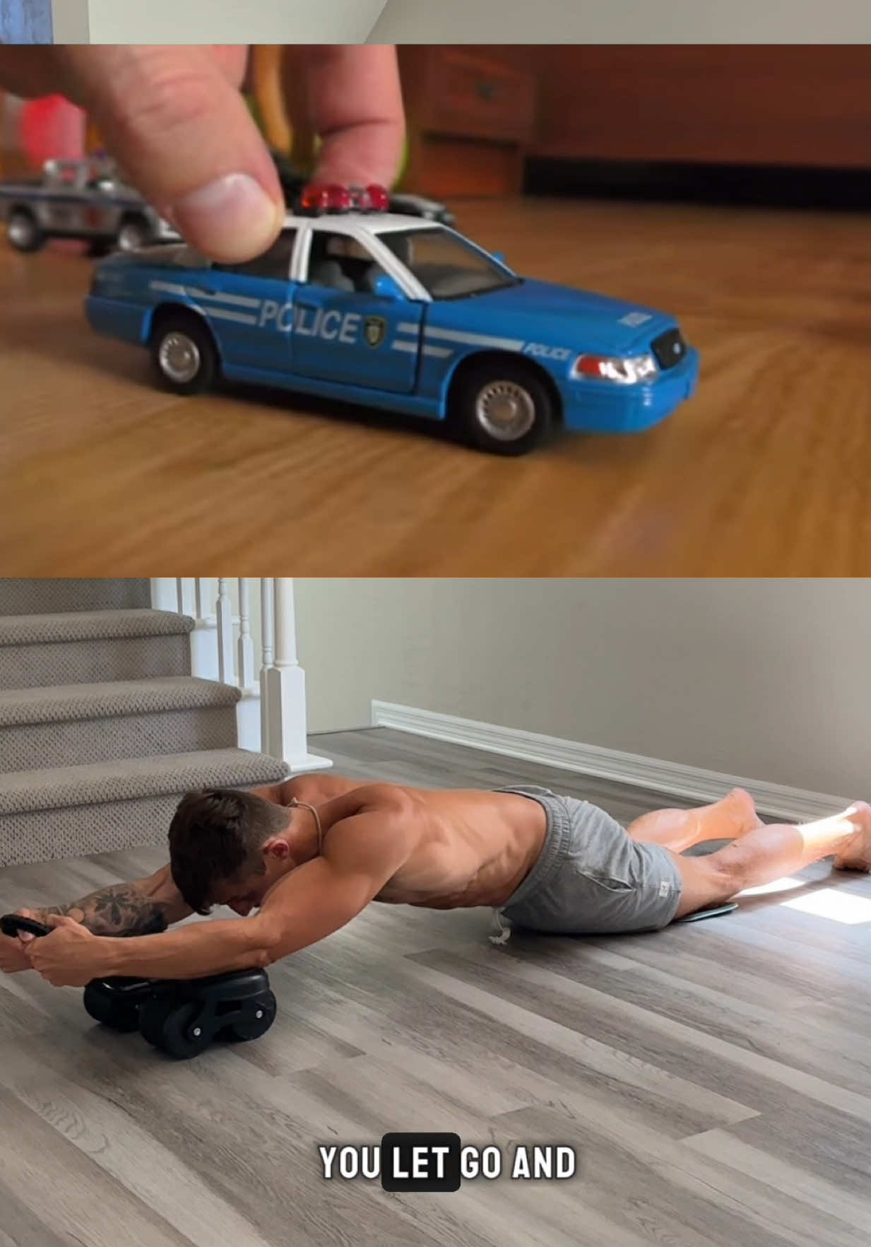 An ab wheel with assistance! Easiest and most effective way to build your abs. The link is in the bottom left corner of the video. #abworkout #coretraining #homeworkout 
