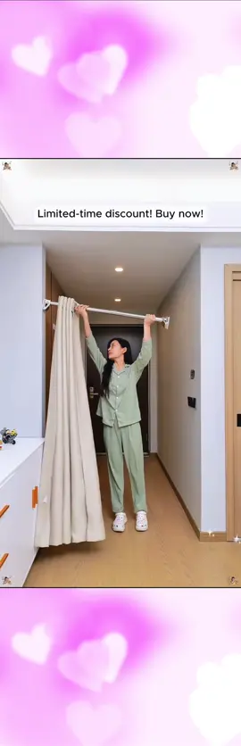 No - Drilling Telescopic Rod, Adjustable Curtain Rod #No - Drilling Telescopic Curtain Rod #Telescopic Clothes Drying Rod #No-Drilling Telescopic Clothes Drying Rod #Balcony Clothes Drying Rod #Telescopic Curtain Rod#tiktok#TikTokShop#fyp