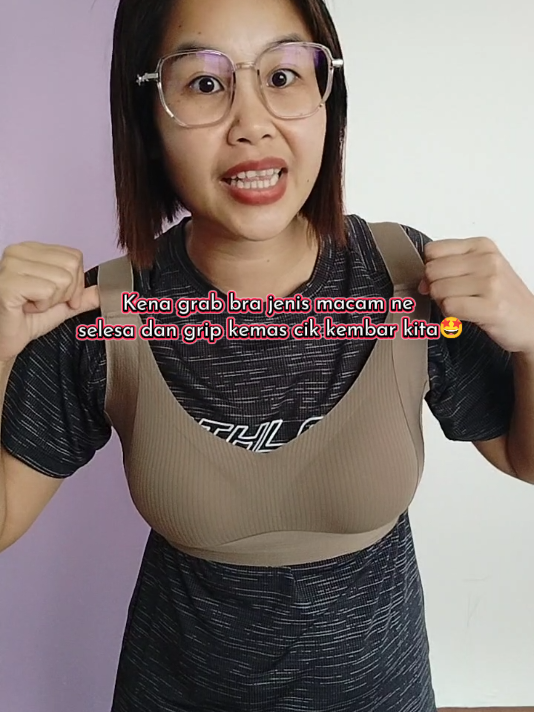 Replying to @chaimuisiam Kena grab swkarang! Harga tengah promo🥳. #Bra #Seamlessbra #brapushup #Bramurah #Aurelshop 