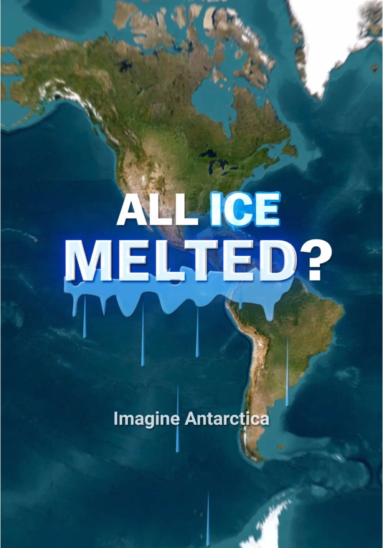 If All the Ice on Earth Melts 🧊 Global Flood Map 🌍  #whatif #meltingice #climatechange #globalwarming #sealevel #earthwarming #climate #glaciermelt #antarctica #greenland #arctic #us #learn #usa #unitedstates #map #maps #geography #history #facts #fyp #interestingfact #geotok #historytok #EduTok 