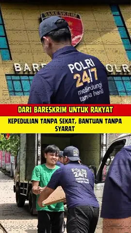 Bareskrim Polri hadir bukan hanya untuk menegakkan hukum, tapi juga untuk mendekatkan hati. Melalui aksi sosial, mereka menyapa warga, mengulurkan bantuan, dan menanamkan harapan. Inilah wajah polisi yang humanis—yang mendengar, merangkul, dan hadir di tengah masyarakat. Karena bagi Bareskrim, keamanan dimulai dari kepedulian dan kasih sayang.  #PolisiBaik #UntungAdaPolisi #BareskrimPeduli #PolriUntukRakyat #SahabatMasyarakat #PolriHumanis #BareskrimHadir #BaktiBareskrim #DekatDenganRakyat #PeduliTanpaHenti