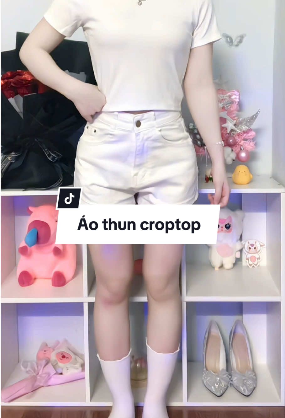 ✨ #aothuncroptopcotron #outfit #thoitrangnu #reviewquanao #mohonreview 